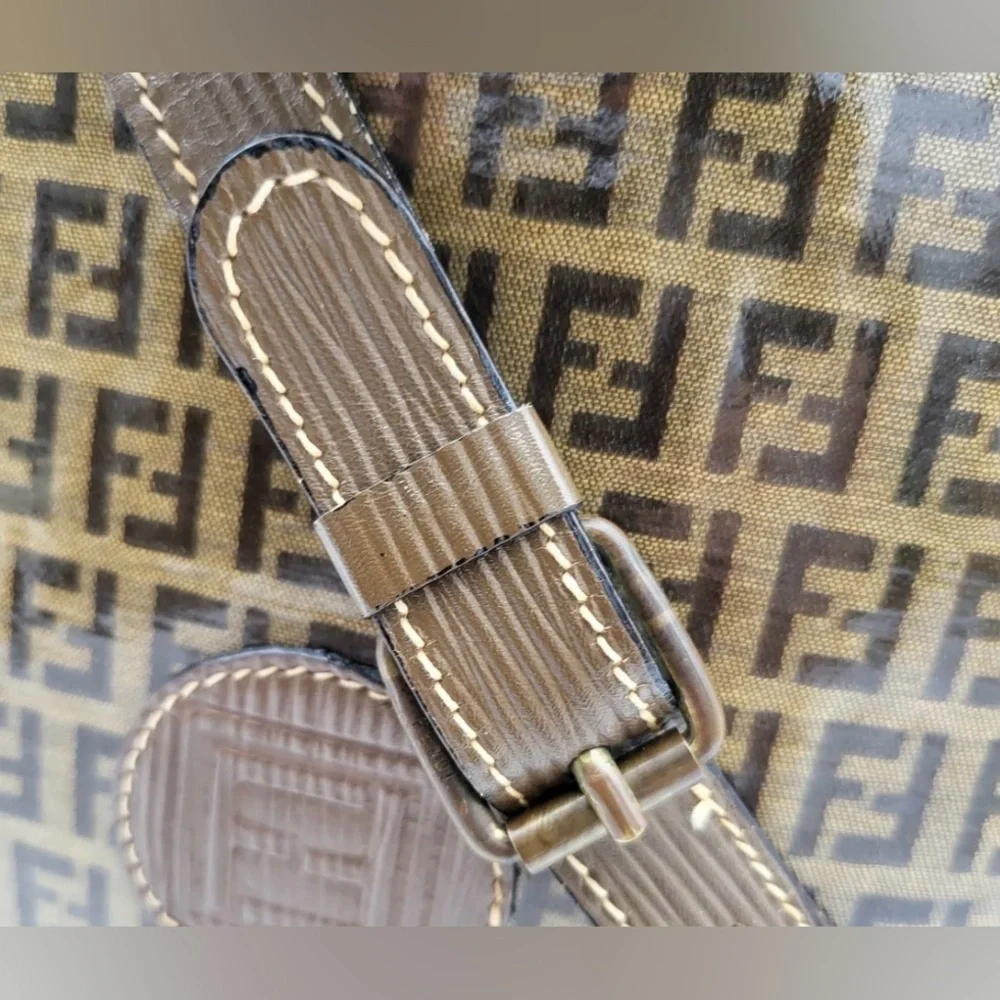 FENDI ZUCCA BUCKET SHOULDER BAG